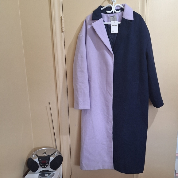 NWT Asos Colour Block Coat - Picture 2 of 11